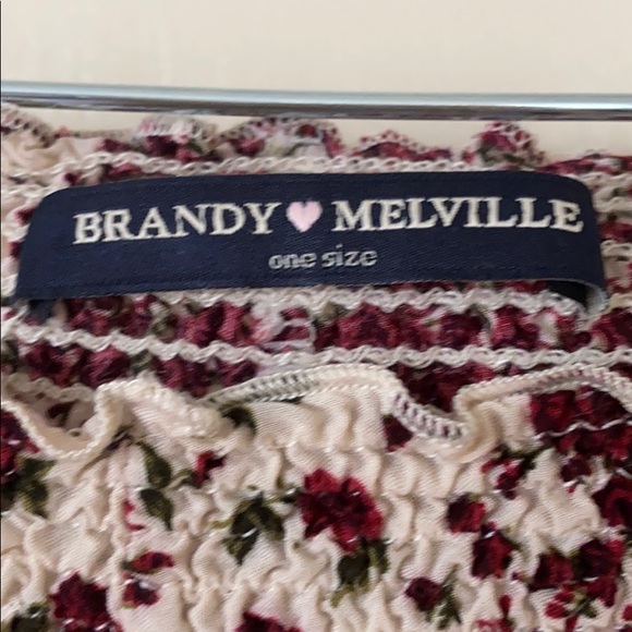 Brandy melville rose pattern flare pants - Picture 4 of 4